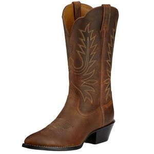 Ariat Heritage’s R Toe Western Boot-Size 9B Distressed Brown